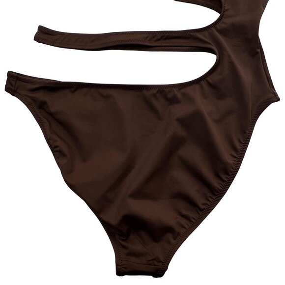 SKIMS Swim One Shoulder Monokini Coca Womens Large - Picture 7 of 12